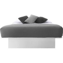 Stellar Home Eva Basic Platform Bed in Pure White Size: Queen