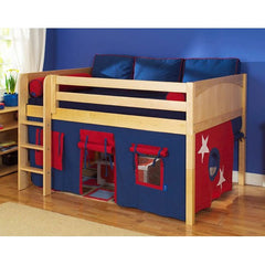 Full Mansion Low Loft Bed by Maxtrix Kids | Mansion