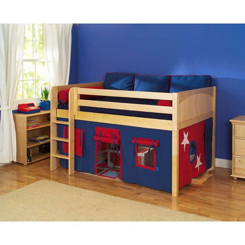 Full Mansion Tent Low Loft Bed by Maxtrix Kids | Maxtrix Mansion Full Low Loft Series