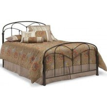 Fashion Bed Group Pomona Bed with Frame in Hazlenut Finish - Queen