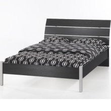 Tvilum San Francisco Bed in Black Woodgrain Size: Twin / Teen