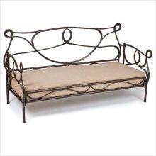 CG Sparks Iron Folding Day Bed with Jute Cushion