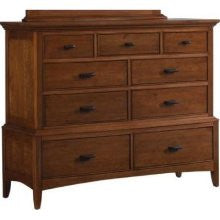 Cresent Modern Shaker Media Dresser - Natural Finish (1301)