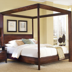 Island Chamfer High Poster Canopy Bed by Home Image | N680143
