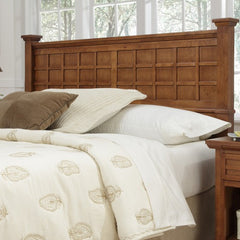 Arts and Crafts Queen Headboard in Warm Cottage Oak by Home Styles | 88-5180-501