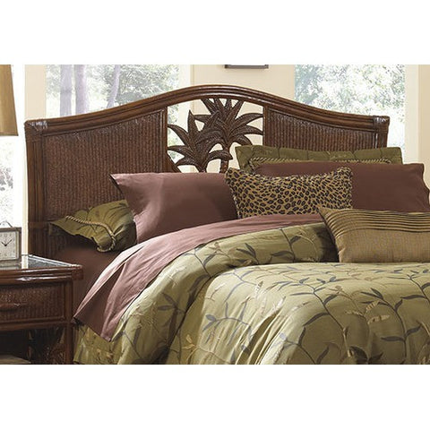 Cancun Palm Queen Headboard by Hospitality Rattan | 401-5302-TCA