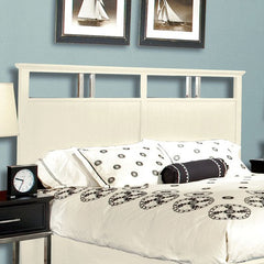 Panel Metal Accent Headboard in Moonbeam White by Howard Miller | 951112MW / 951113MW