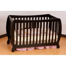 Monza II Black Fixed Side Convertible Crib
