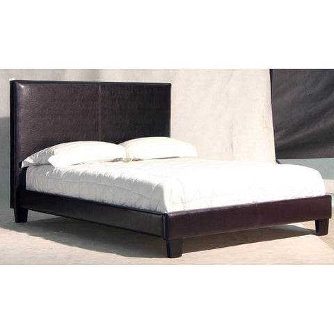 Upholstered Faux Leather Queen Bed by Jonathan David | QB-680-HBFB