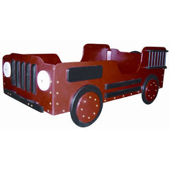 Fire Truck Wood Toddler Bed by Just Kids Stuff | JKS003-1