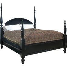 Poster Queen Bed in Licorice