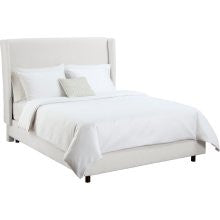 Skyline Furniture Upholstered Wingback Bed Size: Queen, Color: White