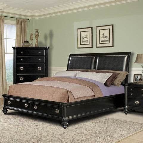 Danbury Bed in Distressed Pine by Klaussner Furniture | 652-066HB / 652-050HB