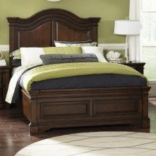Legacy Classic Furniture Claremont Valley Arched Panel Headboard in Distressed Deep Warm Cherry Size: California King