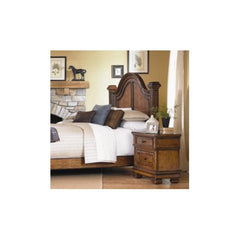 Larkspur Low Poster Headboard in Distressed Burnished Caramel by Legacy Classic Furniture | 931-4205 / 931-4206