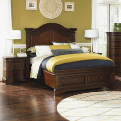 Claremont Valley Storage Bed in Distressed Deep Warm Cherry by Legacy Classic Furniture | 0220