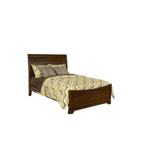 Newport Beach Sleigh Bed in Distressed Brown Cherry by Legacy Classic Furniture | 892-4113C / 892-4114C