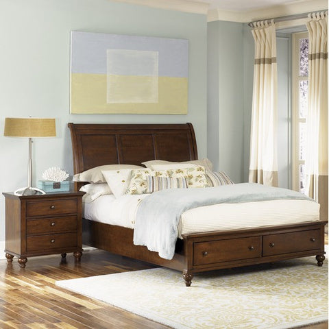 Hamilton Storage Bed in Cinnamon by Liberty Furniture | Hamilton Sleigh Bedroom Set in Cinnamon