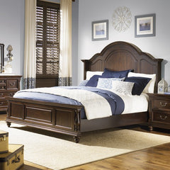 River Street Bedroom Shelter Bed in Distressed Burgundy Spice by Liberty Furniture | 391-BR05 / 391-BR07