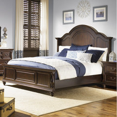 River Street Bedroom Shelter Headboard in Distressed Burgundy Spice by Liberty Furniture | 391-BR05 / 391-BR07