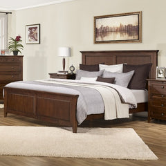 LS Signature Bedroom Asti Bed in Brandy by LifeStyle Solutions | ABN-QNB-BA-SET / ABN-EKB-BA-SET