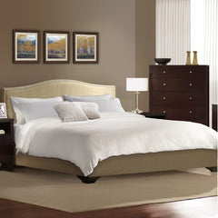 LS Signature Bedroom Magnolia Bed in Cream by LifeStyle Solutions | MGL-QNB-BG-SET / MGL-EKB-BG-SET / MGL-CKB-BG-SET