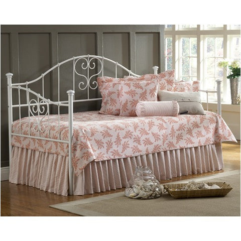 Lucy Daybed with Suspension Deck and Optional Trundle in White by Hillsdale | 1517 Series