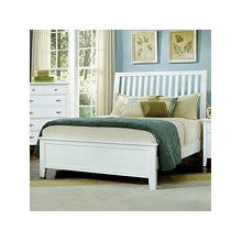 Twilight Slat Bed Snow White by Vaughan Bassett