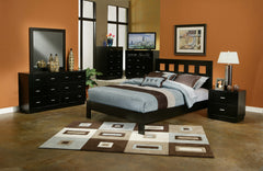 MANHATTAN CAL. KING PLATFORM BED by Alpine Furniture | MT-07 CK