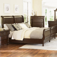 Belcourt Sleigh Bed Footboard in Cherry by Magnussen | B1619-52F / B1619-62F