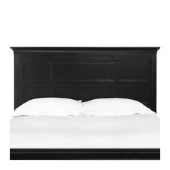 Bennett Panel Bed Headboard in Black by Magnussen | Y1874-54H / Y1874-64H