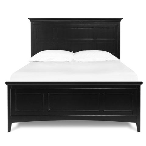 Bennett Panel Bed in Black by Magnussen | Y1874-54 / Y1874-64