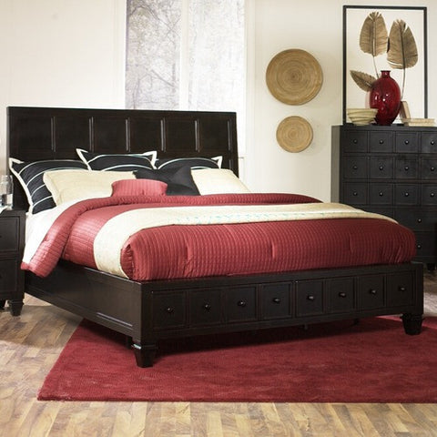 Julian Island Bed Headboard in Antique Ebony by Magnussen | B1820-50H / B1820-60H