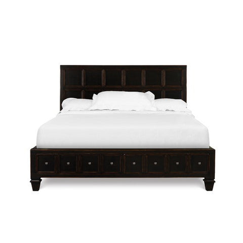 Julian Island Storage Bed in Antique Ebony by Magnussen | B1820-51 / B1820-61