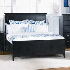 South Hampton Panel Bed in Black by Magnussen | B1399