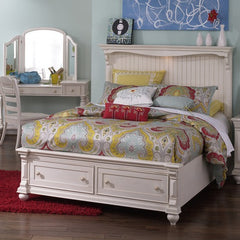 Summerhill Panel Bed in Antique White by Magnussen | Y1858-54F / Y1858-64F