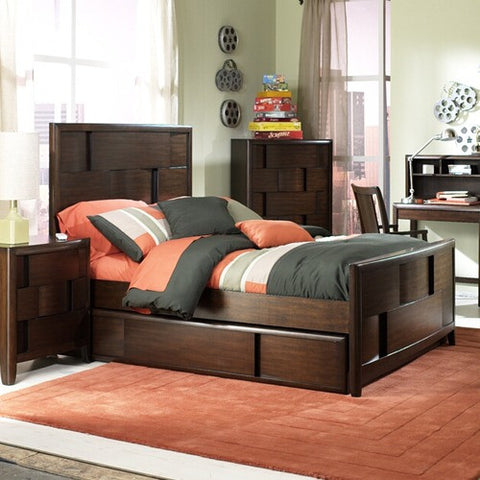 Twilight Panel Bed in Chestnut by Magnussen | Y1876-54 / Y1876-64