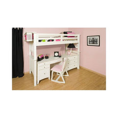 Mission White Extra Long Open Loft by University Loft | MW-OPEN