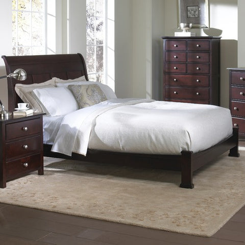 Murray Hill Sleigh Bed in Hand Rubbed Merlot by Cresent Furniture | 9993Q / 9993K / 9993CK