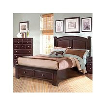 Hamilton/ Franklin Storage Bed (Merlot) by Vaughan-Bassett
