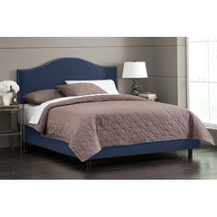 Nail Button Arc Bed in Premier Lazuli by Skyline Furniture | 91XBED (Premier Lazuli)