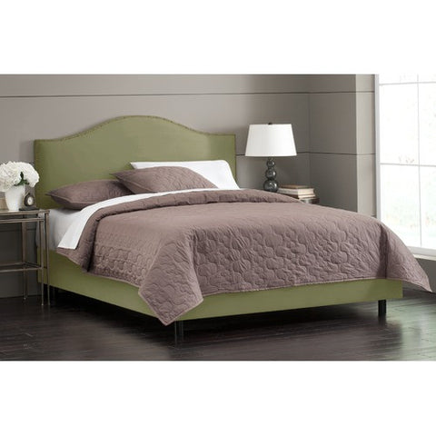 Nail Button Arc Bed in Premier Sage by Skyline Furniture | 91XBED (Premier Sage)