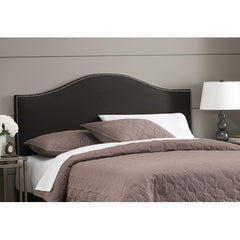 Nail Button Arc Headboard in Premier Black by Skyline Furniture | 91XX (Premier Black)