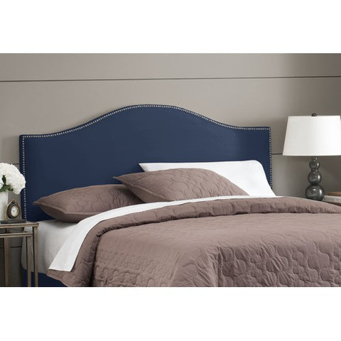 Nail Button Arc Headboard in Premier Lazuli by Skyline Furniture | 91XX (Premier Lazuli)