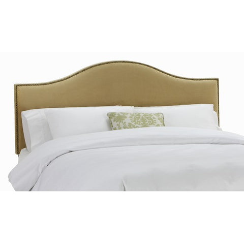 Nail Button Arc Headboard in Velvet Honey by Skyline Furniture | 91XX (Velvet Honey)