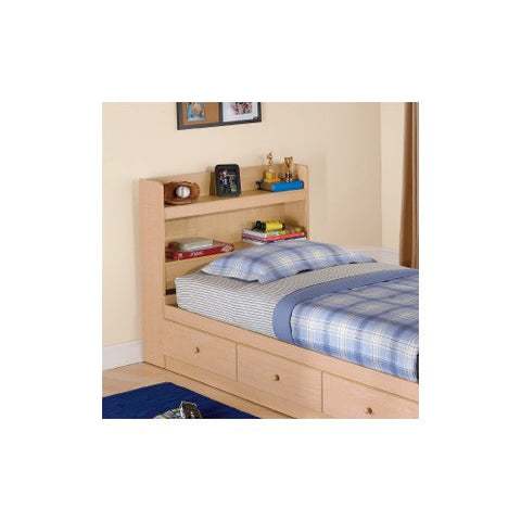 My Space, My Place Bookcase Headboard in Maple by New Visions by Lane | 728-435