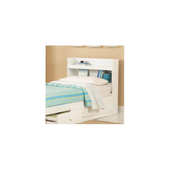 My Space, My Place Bookcase Headboard in White by New Visions by Lane | 866-435