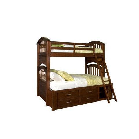 Newport Beach Full Bunk Bed in Distressed Brown Cherry by Legacy Classic Furniture | 892-8130C