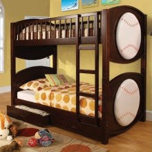 Hokku Designs Olympic Sports Baseball Twin/Twin Bunk Bed