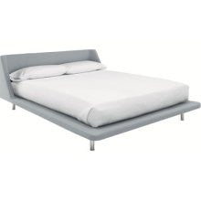 Nook Bed Blu Dot Size: Queen, Upholstery: Chalk